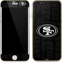 Load image into Gallery viewer, Skinit Decal Phone Skin Compatible with iPhone 6/6s - Officially Licensed NFL San Franciso 49ers Black &amp; White Design
