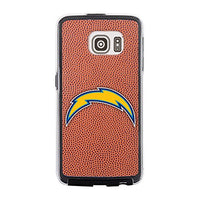 NFL San Diego Chargers Classic Football Pebble Grain Feel No Wordmark Samsung Galaxy S6 Case, Brown