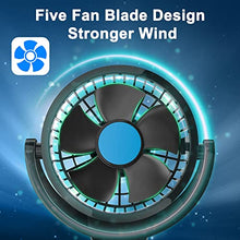 Load image into Gallery viewer, FiveJoy Car Fan 360 Degree Rotatable - 12V DC Electric 2 Speed Dual Head Fans, Quiet Strong Dashboard Cooling Air Circulator Fan for Sedan SUV RV Boat Auto Vehicles Golf or Home Father&#39;s Day
