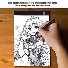 Load image into Gallery viewer, Yosoo- Light Tracing Drawing Board, A4 USB LED Light Stencil Board Light Box Tracing Drawing Board with USB Cable (Stepless Adjustable Brightness)
