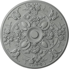 Load image into Gallery viewer, Ekena Millwork CM31BA Baile Ceiling Medallion, 31 1/4&quot;OD x 2 1/4&quot;P (Fits Canopies up to 6&quot;), Factory Primed
