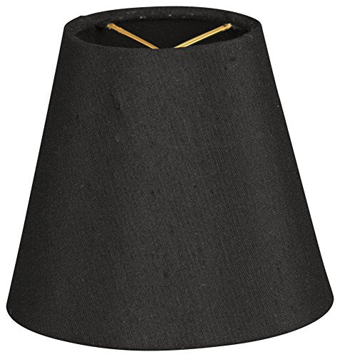 Royal Designs CS-906-5BLK Hardback Empire Black Chandelier Lamp Shade, Black