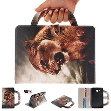 Load image into Gallery viewer, Galaxy Tab A 7.0 T280 Case-UUcovers Shock Proof Handle Stand Cover with Magnetic Closure &amp; Money/Cash Wallet Case for Samsung Galaxy Tab A 7.0 T280/T285,Lion
