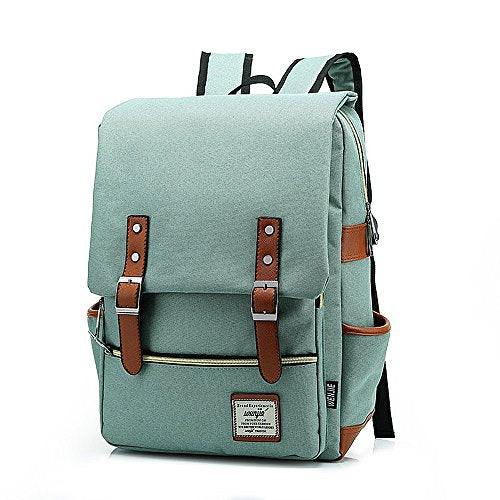 British Style Casual Unisex Professional Waterproof Canvas College School Daypack
