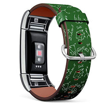 Load image into Gallery viewer, Replacement Leather Strap Printing Wristbands Compatible with Fitbit Charge 2 - Maths Compatible with Fitbitmula Pattern
