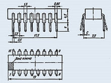 Load image into Gallery viewer, S.U.R. &amp; R Tools KM155IE4 Analogue SN7492A IC/Microchip USSR 20 pcs
