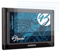 Bruni Screen Protector Compatible with Garmin nvi 65LMT Protector Film, Crystal Clear Protective Film (2X)