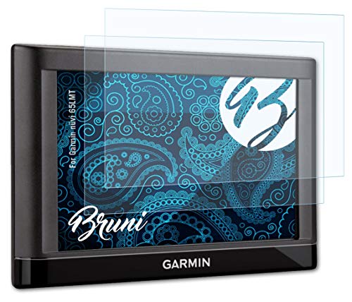 Bruni Screen Protector Compatible with Garmin nvi 65LMT Protector Film, Crystal Clear Protective Film (2X)