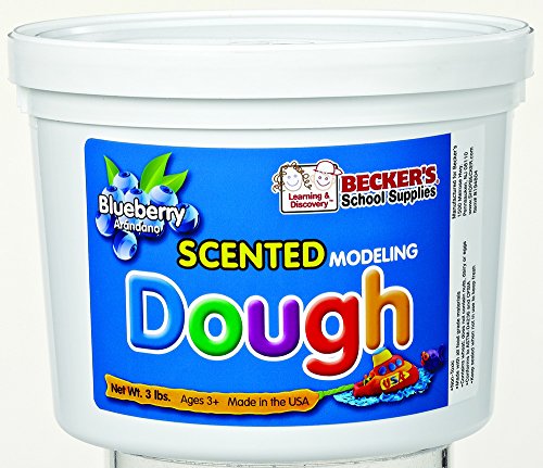 Becker's School Supplies Scented Dough, Blue/Blueberry, 3lb Tub