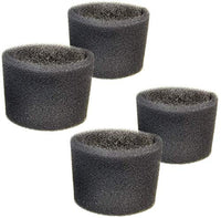 HQRP 4-pack Foam Filter Sleeve ?ompatible with Shop-Vac QPV10.5 QPV10.5A QPV10.5B QPV11.5 QPV11.5A QL400D QL450D QL45A QL45A QL45BIC QXL30ATS Wet Dry Vacuums