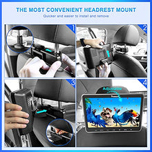 Load image into Gallery viewer, NAVISKAUTO 10.1&quot; Headrest DVD Players with HDMI Input 2 Headphones Mounting Brackets, Support Sync Screen, Last Memory, Region Free, USB/SD Card (2 Headrest DVD Players)
