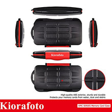Load image into Gallery viewer, Kiorafoto KMC-SD6CF3 Professional Water-Resistant SD SDHC SDXC CompactFlash CF Memory Card Case Holder Protector Storage Cover for 6 PCS SD 3 PCS CF Cards
