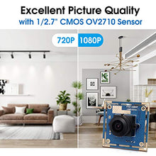 Load image into Gallery viewer, SVPRO 2MP USB Camera Module Fisheye Lens 180 Degree Camera Board Free Driver UVC Web Camera 1080P 30fps, 480P 100fps for Computer Support Android Linux Windows Mac OS
