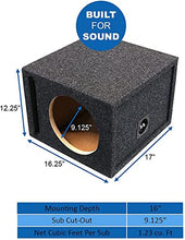 Load image into Gallery viewer, Atrend 10SQV 10 Single Vented Subwoofer/Speaker Enclosure Made in USA
