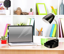 Load image into Gallery viewer, Limelights LD1002-BLK Gooseneck Organizer iPad Stand or Book Holder Desk Lamp, Black
