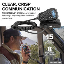 Load image into Gallery viewer, Midland MicroMobile 15W GMRS Two-Way Radio with Integrated Control Microphone
