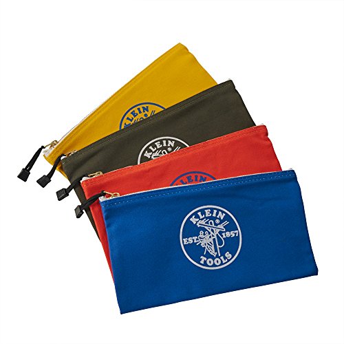 Klein Tools 5140 Zipper Bag, Utility Bag Use As Bank Deposit Bag, Tool Bag Or Pouch, More In Olive,