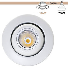 Load image into Gallery viewer, Sun &amp; Star 4 Inch Dimmable Gimbal LED Recessed Lighting Fixture, Directional Retrofit Downlight, 4000K Cool White, CRI90+, 10W(75W Equiv.) UL-Listed
