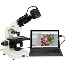 Load image into Gallery viewer, OMAX 40X-2000X LED Binocular Compound Siedentopf Microscope with 14MP Digital Camera
