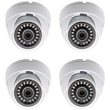 Load image into Gallery viewer, Evertech 4 PCS 1080p HD Dome Security Cameras Indoor Outdoor Weatherproof Metal Housing with 50ft Night Vision Wide Angle Fixed Lens 4in1 AHD TVI CVI and Traditional Analog

