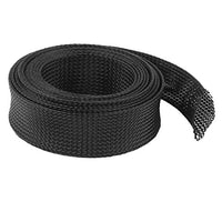 Aexit 32mm PET Wiring & Connecting Cable Wire Wrap Expandable Braided Sleeving Heat-Shrink Tubing 3 Meter