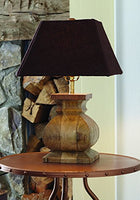 Split P Distressed Wood Lamp