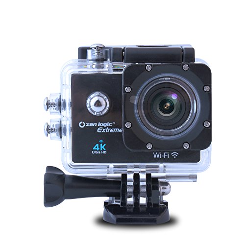 Zen Logic Extreme ZL-4KBK 4Khd Sports Camera Kit, Black
