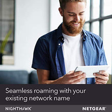 Load image into Gallery viewer, NETGEAR WiFi Mesh Range Extender EX7700 - Coverage up to 2300 sq.ft. and 45 devices with AC2200 Tri-Band Wireless Signal Booster &amp; Repeater (up to 2200Mbps speed), plus Mesh Smart Roaming
