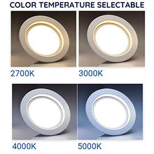 Load image into Gallery viewer, 3-Inch LED Recessed Downlight, Dimmable, 8W=50W, 550 LM, GU24 Base, CCT Color Temperature Selectable 2700K | 3000K | 3500K | 4000K | 5000K, Damp Rated, Simple Retrofit Installation, UL Listed
