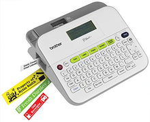 Load image into Gallery viewer, Brother P-Touch Label Maker, Versatile Easy-to-Use Labeler, PTD400AD, AC Adapter, QWERTY Keyboard, Multiple Line Labeling, White
