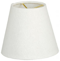 Royal Designs CS-920-5LNW Hardback Empire Linen Chandelier Lamp Shade, White