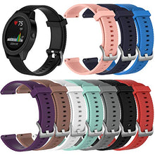 Load image into Gallery viewer, Compatible for Garmin Vivoactive 3, 20mm Silicone Replacement Wristband Quick Release WatchBand Strap Band Wristband for Garmin Vivoactive 3/vivomove HR/Forerunner 245/Venu Sq
