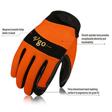 Load image into Gallery viewer, Vgo 3Pairs Work Glove, High Dexterity Synthetic Leather with Silicone for Antislip,Multipurpose(3 Color,Size L,SL7895)
