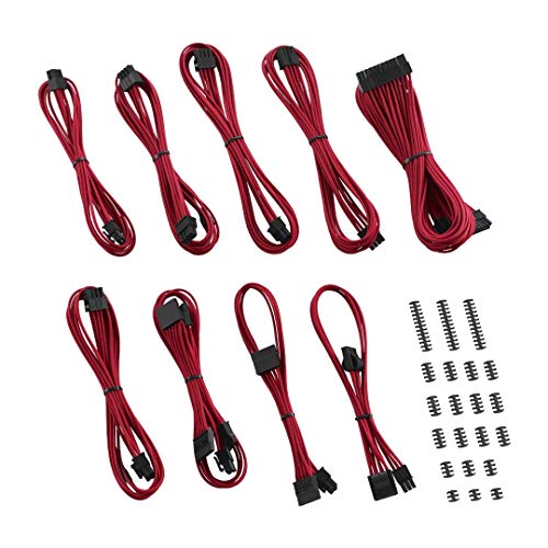 CableMod RT-Series Classic ModFlex Sleeved Cable Kit for ASUS and Seasonic (Red)