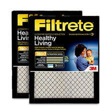 Load image into Gallery viewer, Filtrete Mpr 2800 20x25x1 Ac Furnace Air Filter, Healthy Living Ultrafine Particle Reduction, 2 Pack
