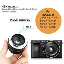 Load image into Gallery viewer, Meike 25mm F1.8 APS-C Large Aperture Wide Angle Lens Manual Focus Lens Compatible with Sony E Mount Mirrorless Cameras NEX 3 3N 5 NEX 5T NEX 5R NEX 6 7 A6400 A5000 A5100 A6000 A6100 A6300 A6500 A6600
