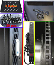 Load image into Gallery viewer, 18u 24&#39;&#39; Depth Server Rack Cabinet
