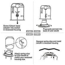 Load image into Gallery viewer, VANSENG (4 Pack)4 Inch LED Recessed Lighting Dimmable Downlight, 5000K (Daylight White),11W (100W Replacement),CRI90+, Retrofit Lighting Fixture,Great for Cans Bathroom, Kitchen, Office
