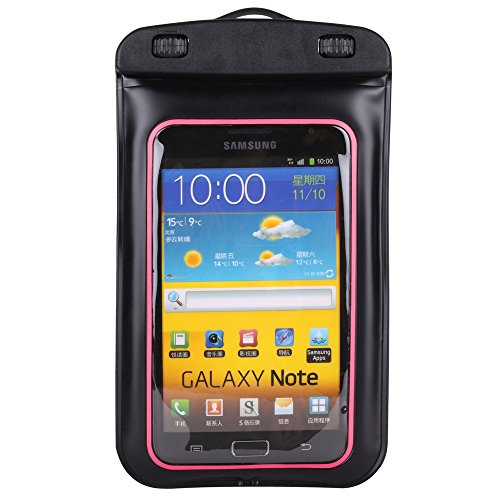Pink, Black Sport Armband Smart Phone Armbelt Bag Swimming Jogging for ZTE Blade V8 Lite, V8 Mini, A2 Plus, V8 Pro, V8, A520, Hawkeye, Axon 7 Max Combo with Jack