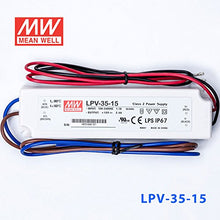 Load image into Gallery viewer, MeanWell LPV-35-15 Power Supply - 35W 15V - IP67
