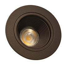 Load image into Gallery viewer, NICOR Lighting 2-Inch Dimmable 3000K LED Recessed Downlight with Baffle Trim for 2-Inch Recessed Housings, Oil-Rubbed Bronze (DLR2-10-120-3K-OB-BF)
