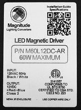 Load image into Gallery viewer, 12V Magnitude Magnetic Dimmable LED Driver Transformer Hardwired Under Cabinet Lighting 60 Watt - Inspired LED

