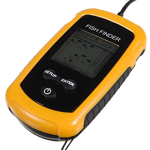 Ochoos Sonar Sensor Fish Finder Alarm Beam Transducer 100m LCD Portable - Fish Finder