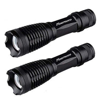 2 Pcs X700 Tactical Flashlightï¼?Xml T6 Led Flashlight With Zoom Function & 5 Modes, Portable Ultra B