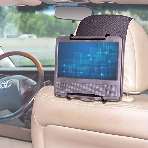 TFY Universal Car Headrest Mount Holder for Portable DVD Player