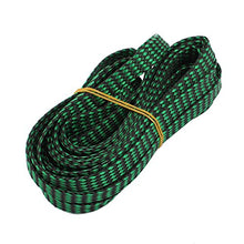 Load image into Gallery viewer, Aexit 12mm PET Tube Fittings Cable Wire Wrap Expandable Braided Sleeving Black Green Microbore Tubing Connectors 5M Length
