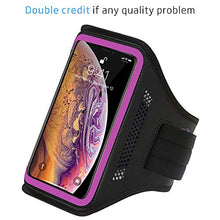 Load image into Gallery viewer, LOVPHONE iPhone 13 Pro/ 13/12 Pro/ 12/11 Pro Max / 11 Pro/iPhone Xs Max/iPhone XR Armband, Sport Running Exercise Gym Case with Key Holder &amp; Card Slot,Fingerprint Sensor Access Supported (Rosy)
