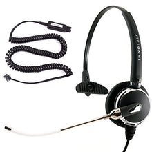 Load image into Gallery viewer, Phone Headset Compatible with Avaya 1408 1416 2410 2420 4424 4606 4610 4612 4620 - Changeable Voice Tube Mic + HIC Quick Disconnect Cord as Call Center Phone Headset
