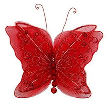 Load image into Gallery viewer, Fairy Glitter Butterfly Wings, Newborn, Baby, Photography prop - Color: RED
