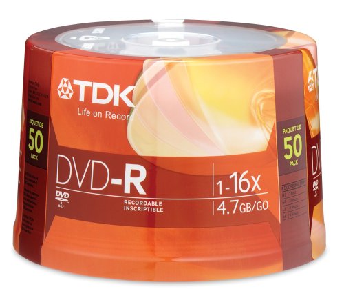TDK 16X DVD-R 50 Pack Spindle